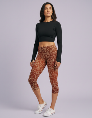 Burnt Sienna Pavitra leggings