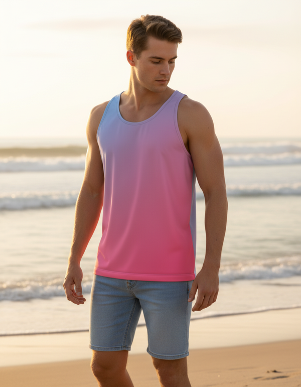 Aura Gradient Tank Tops tank tops