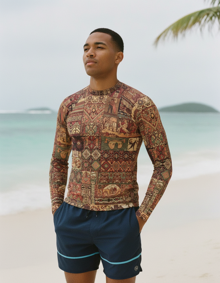 Rashguard — Men's Burnished Lilac Zafiro