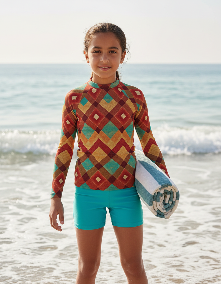 Youth Southwest Diamond Rash Guard