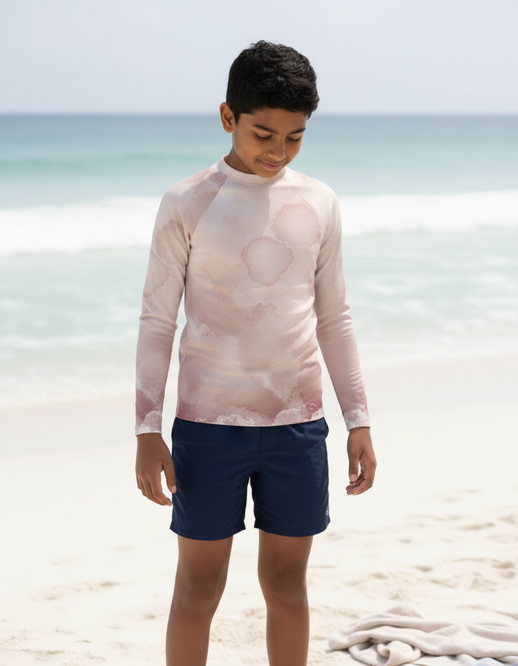 Youth Watercolor Rash Guard