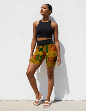 Ubuntu Yoga Shorts Yoga Shorts — Dripper