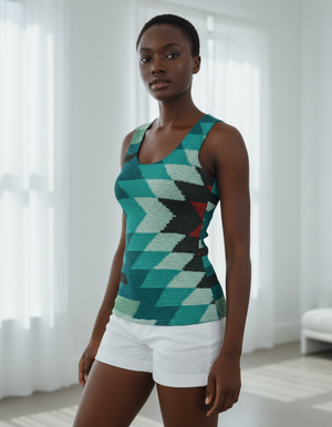 Women's Turquoise Oracle tank tops