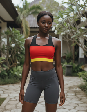 German Collection longline sports bras