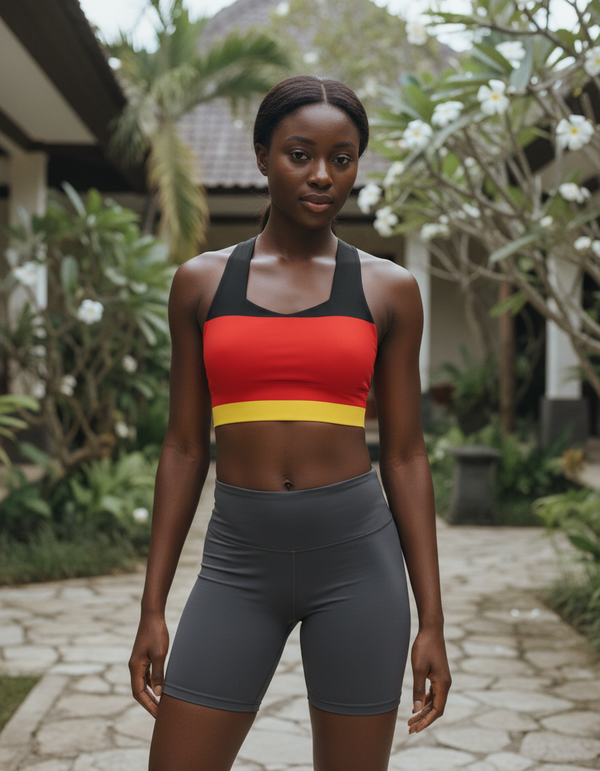 German Collection longline sports bras