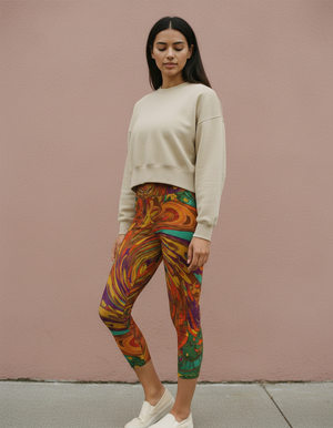 Zenith Capri Yoga Leggings Capri Yoga Leggings — Dripper