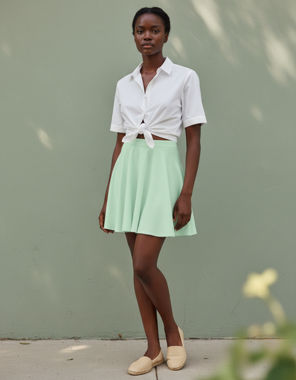 Jelly Mint Skater Skirt