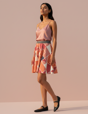 Kaleidoscope Skater Skirt Skater Skirt — Dripper