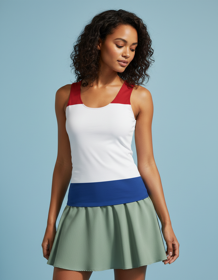 Rainbow Waves Tank Top