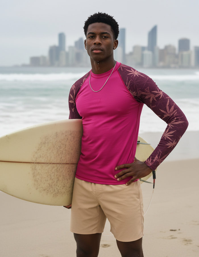 Rashguard — Men's Electric Fuchsia Mizu