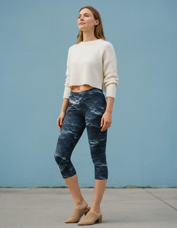 Obsidian Collection swim & gym capri leggings