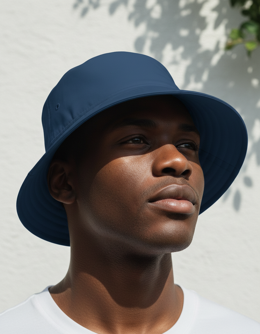 Bucket hat in Prussian Blue