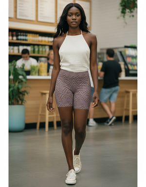 Burnished Lilac Aether women's short shorts
