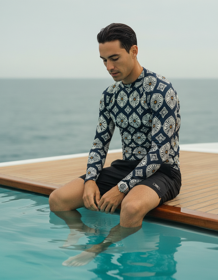 Rashguard — Men's White Onyx Yuki