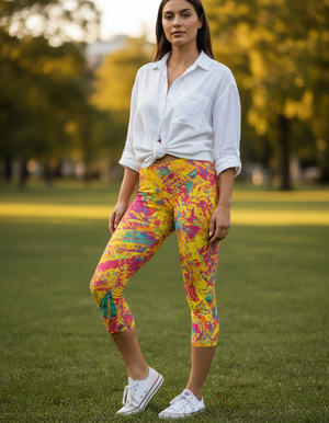 Glint capri leggings