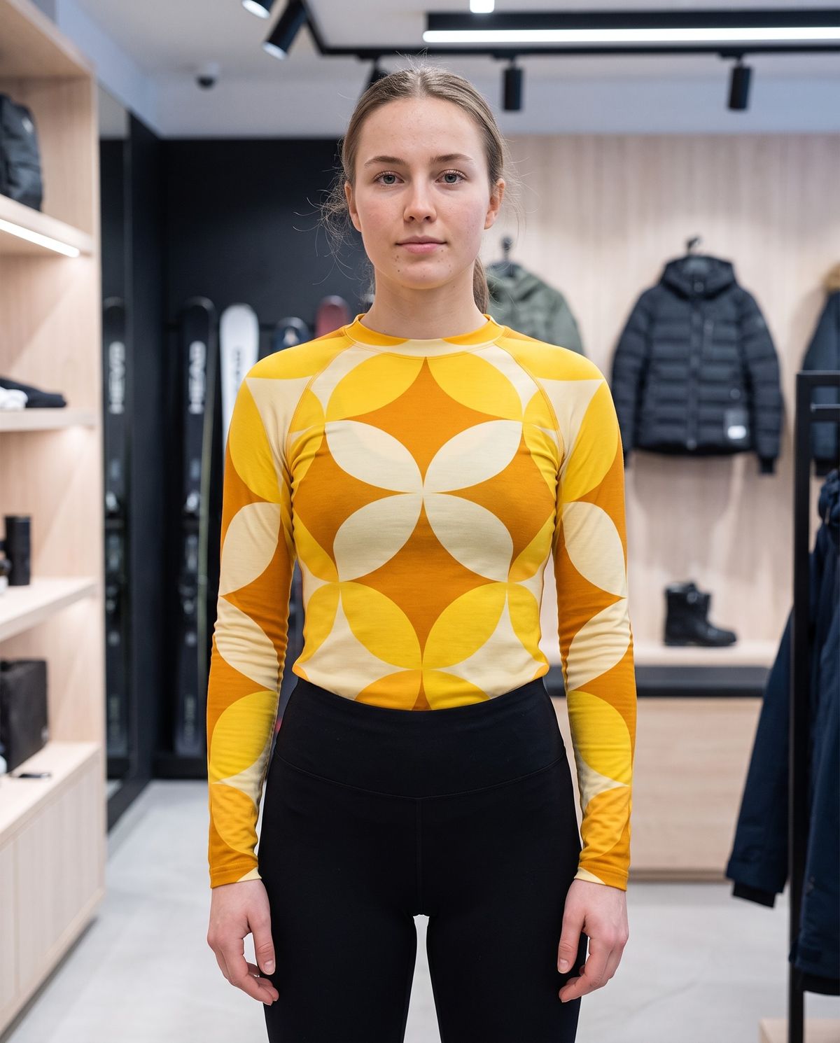 Yellow Tsubaki Base Layer Women's Rashguard — Lolekai