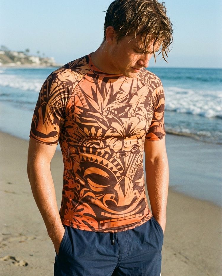 Men's Honua Lehua men's short-sleeve rashguards