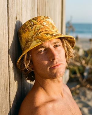 Lemon Yellow Bakeneko bucket hats