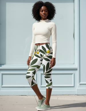 Olive Collection Capri Leggings capri leggings
