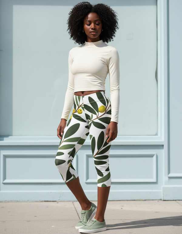 Olive Collection capri leggings