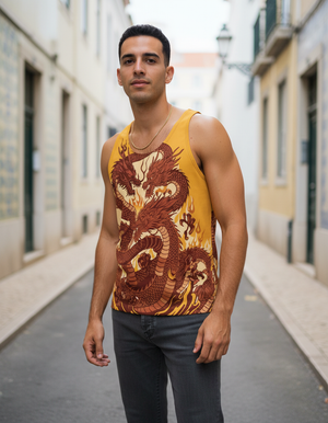 Men's Burnt Sienna Ember tank tops