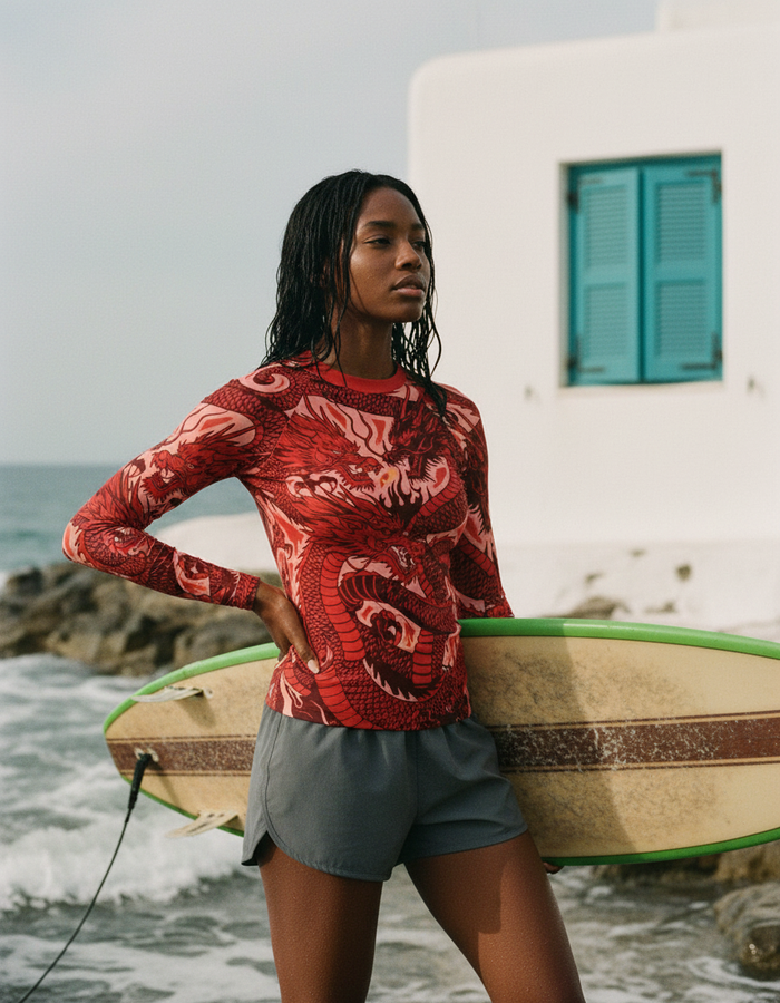 Rashguard — Women's Fiery Red Ember
