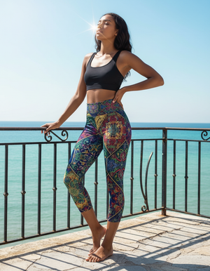 Eclipse Capri Yoga Leggings Capri Yoga Leggings — Dripper