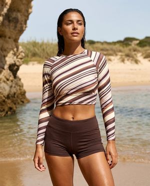 Women's Rhodonite Sway women's crop-top rashguards