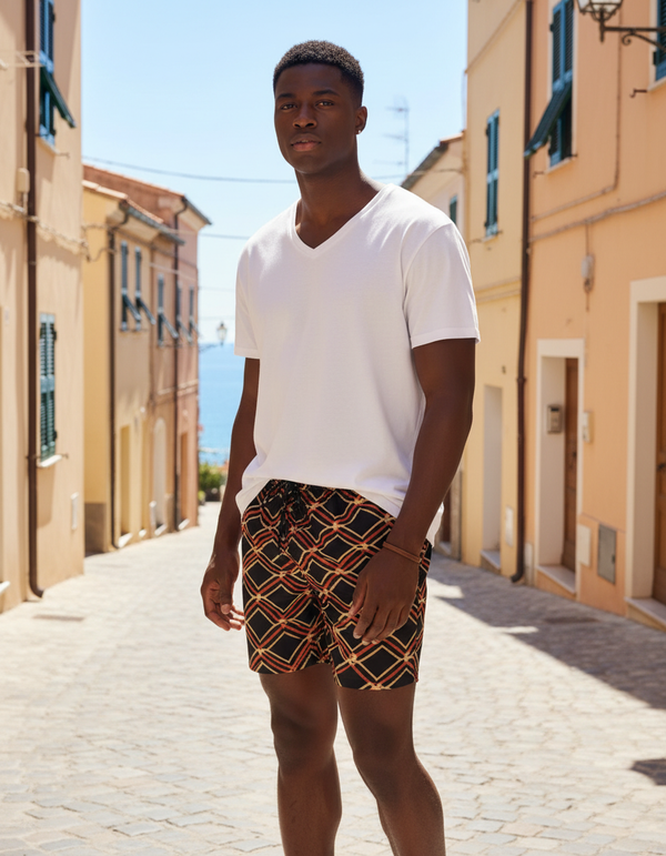 Men's Swim Trunks in Yuki