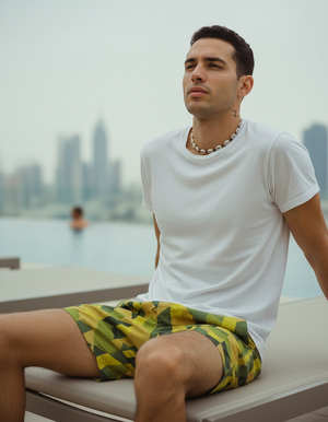 Runway Chartreuse Nami men's swim trunks