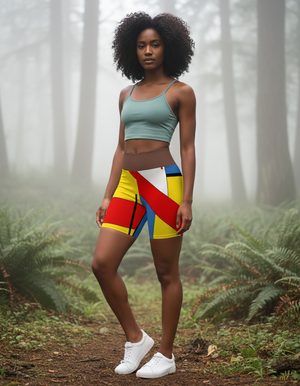 Ziggurat Yoga Shorts Yoga Shorts — Dripper