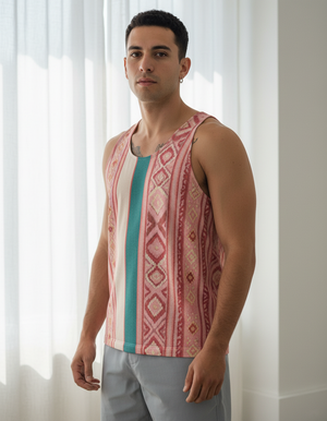Men's Millennial Pink Tierra men's tank tops