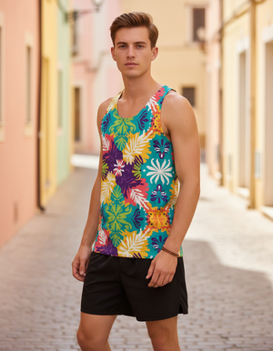Kente Tank Top Men's Tank Top — Dripper