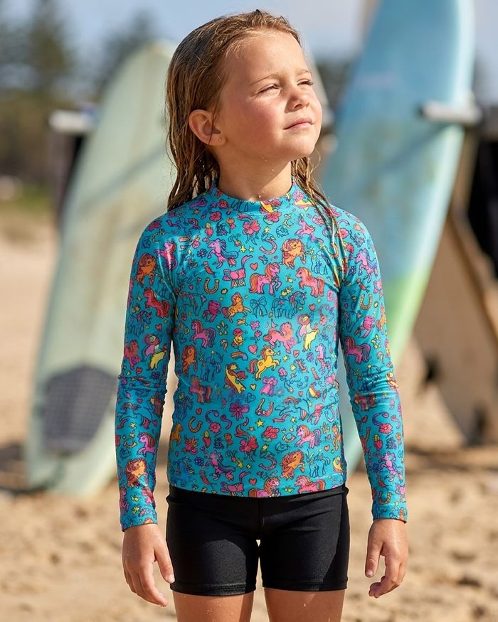 Rashguard — Girls Ponies