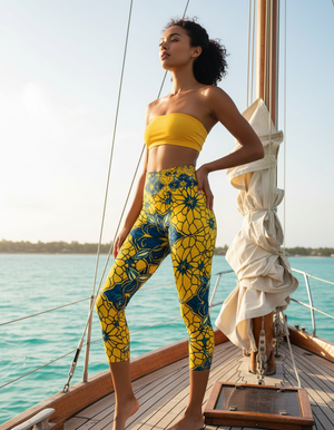 Istanbul capri yoga leggings
