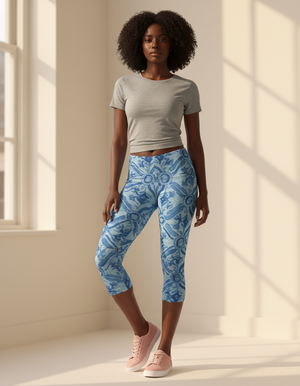 Ceruleo capri leggings