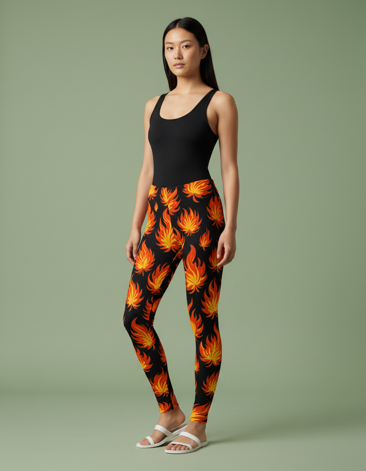 Women's Fire Patterns Leggings