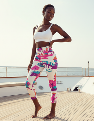 Kisokaido capri yoga leggings