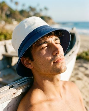 Harbor Stripe bucket hats