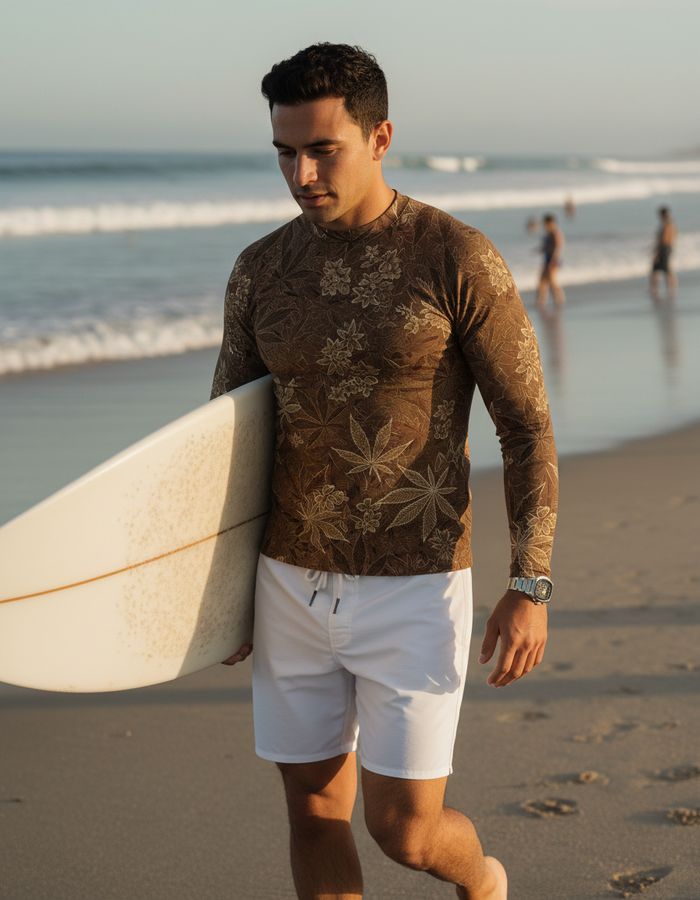 Rashguard — Men's Coffee Bean Kumo