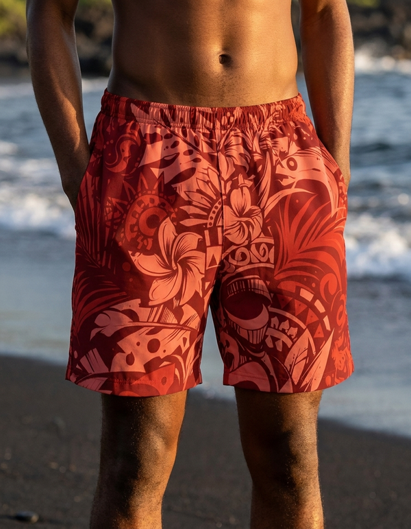 Men's Swim Trunks in Lava Falls Honua Kai