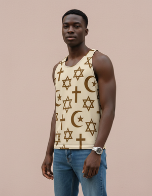 Amber Haze Halo Tank Top Men's Tank Top — Dripper