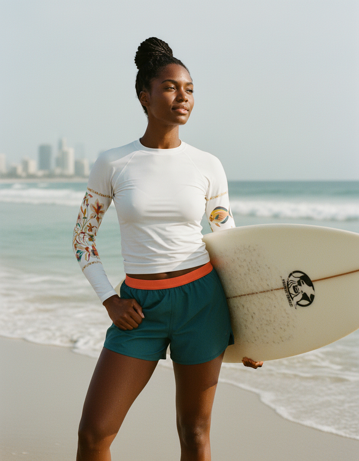 Rashguard — Women's Lagoon Festival White Chorus