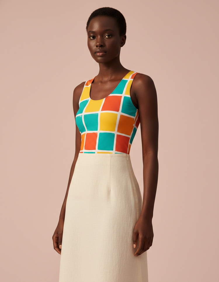 Color Burst Prism Tank Top