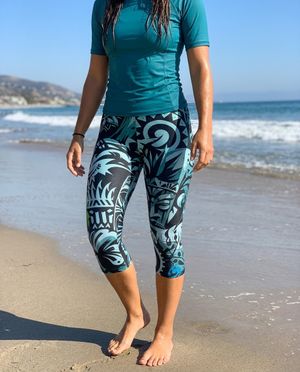 Nalu Kai swim & gym capri leggings