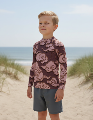 Kids Tea Rose Zephyr kids rashguards
