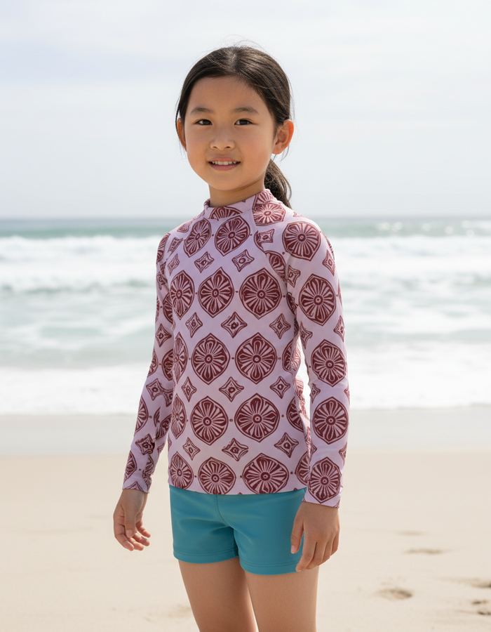 Rashguard — Kids Burnished Lilac Yuki
