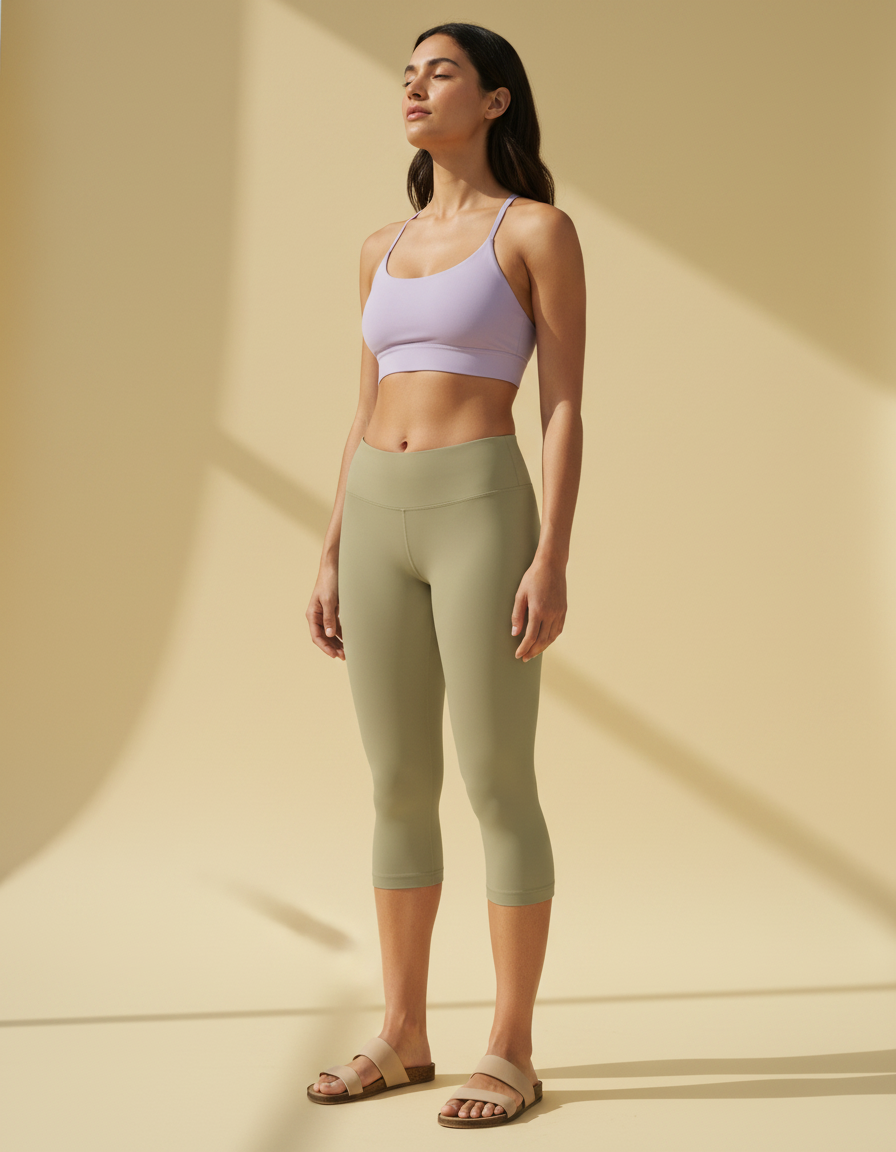 Capri Leggings in Hemp