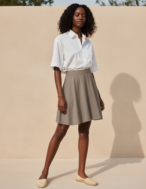 Taupe Beach Skirt
