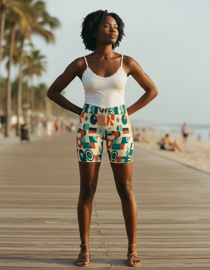 Transformative Teal Form women's short shorts
